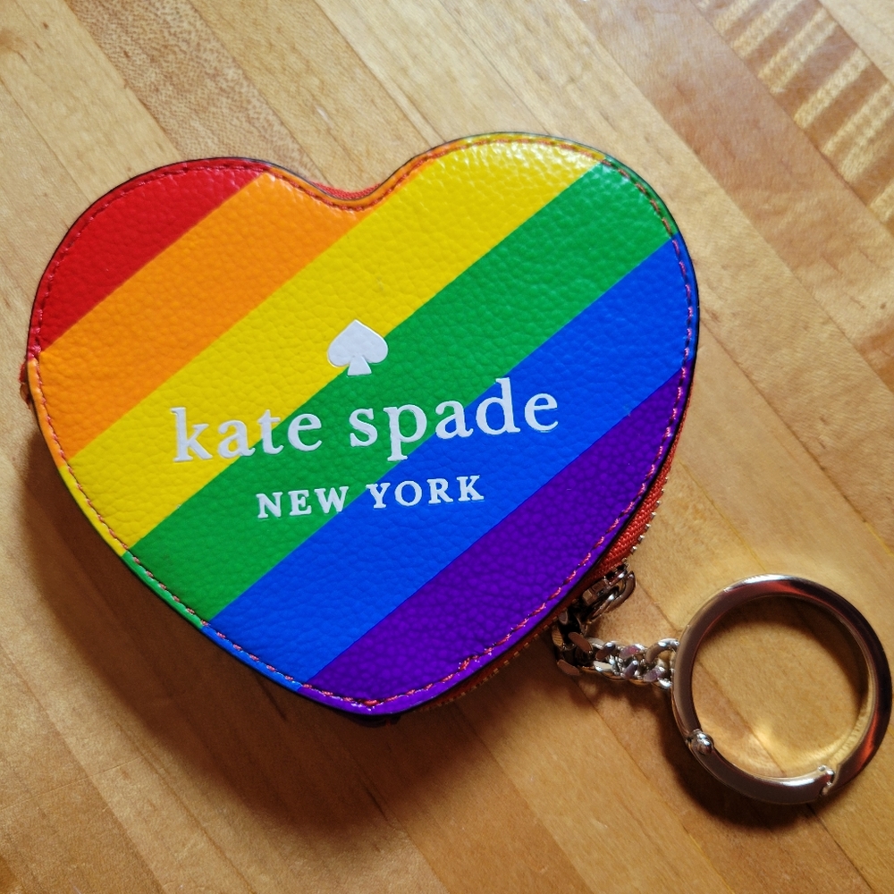 Kate Spade rainbow coin purse